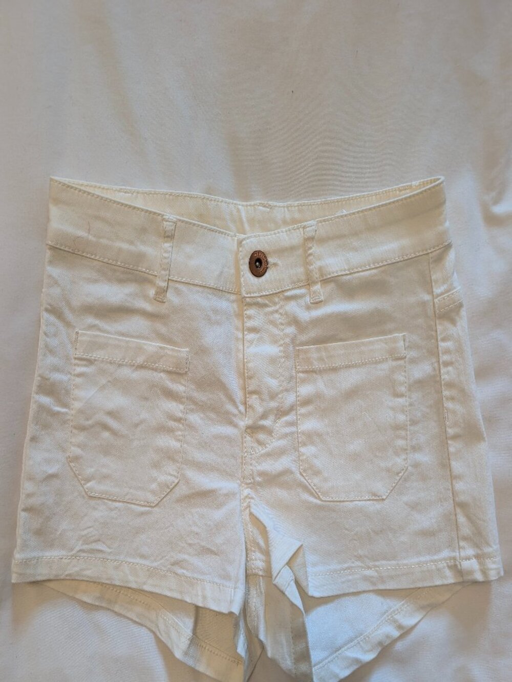 White H&M High Waisted Shorts (4)